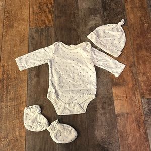 Baby Gap 0-3 Months Sleep Set